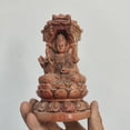 thumbnail image 3 of Antique resin crafts, imitation Qingtang horse, Shoushan stone seal, lion dance pen holder, decorative ornaments, business gifts, 3 of 3