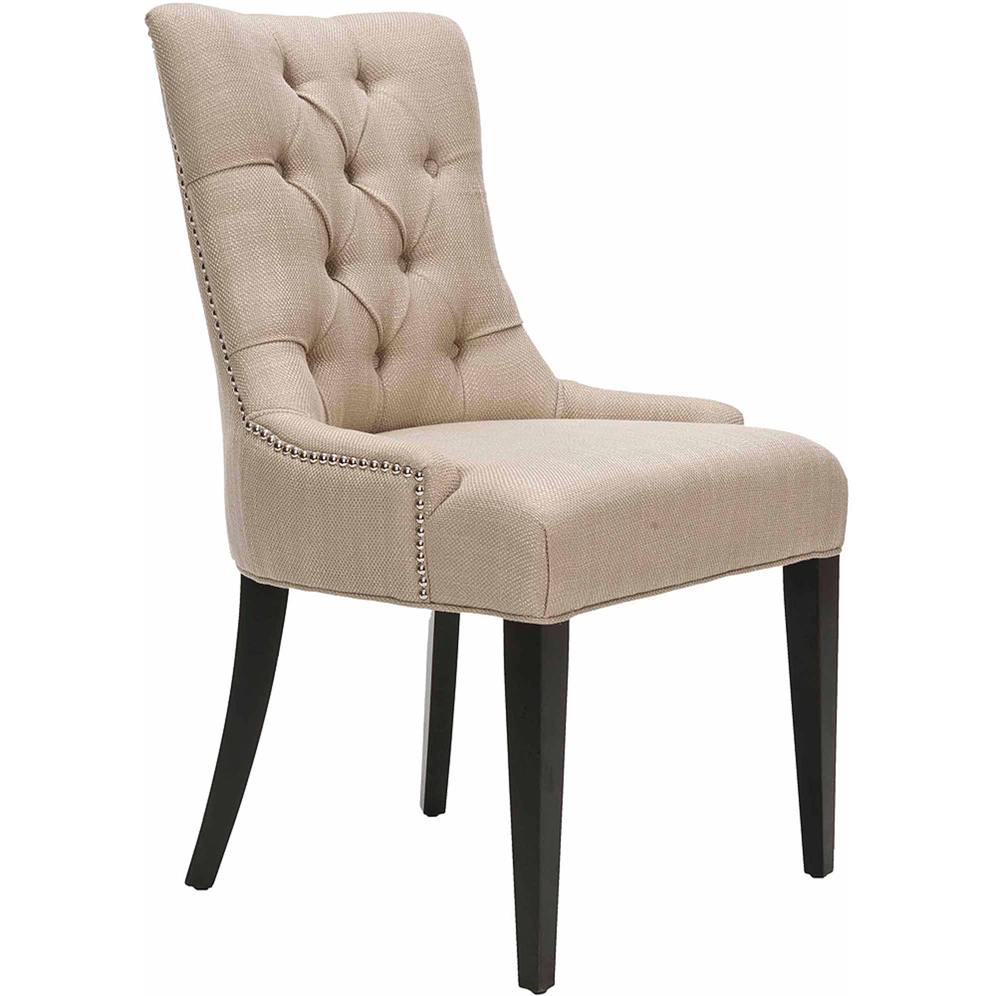 SAFAVIEH Amanda 19''H Traditional Glam Tufted Chair, Antique Gold