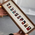 thumbnail image 2 of 10/20 Holes Photo Stand Mortise And Tenon Joint Black Walnut Picture Frame for Home, 2 of 8