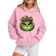 thumbnail image 1 of MIARHB Sudadera ligera con capucha para mujer, talla grande, con estampado navideño, manga larga, cuello redondo, informal, con bolsillo y capucha, sudaderas con capucha, talla L, 1 of 5