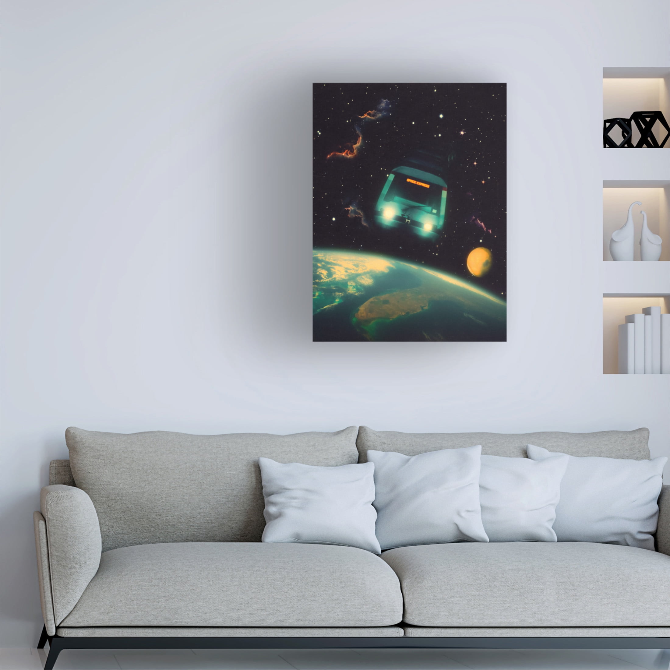 Trademark Fine Art Taudalpoi The Space Express Canvas Wall Art