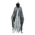 thumbnail image 2 of Capa de Halloween, disfraz de cosplay, túnica de mago gótico medieval para hombre y mujer unisex Gris, 2 of 9