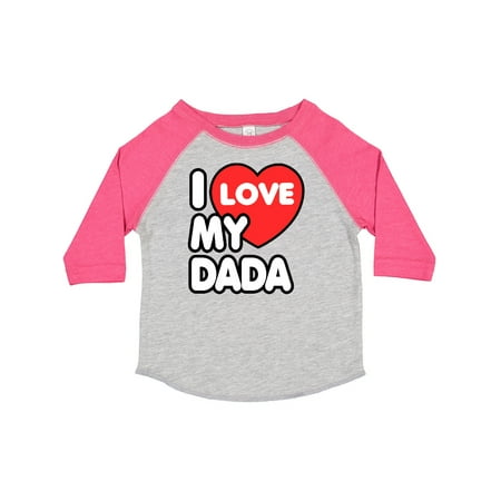 

Inktastic I Love My Dada Gift Toddler Boy or Toddler Girl T-Shirt