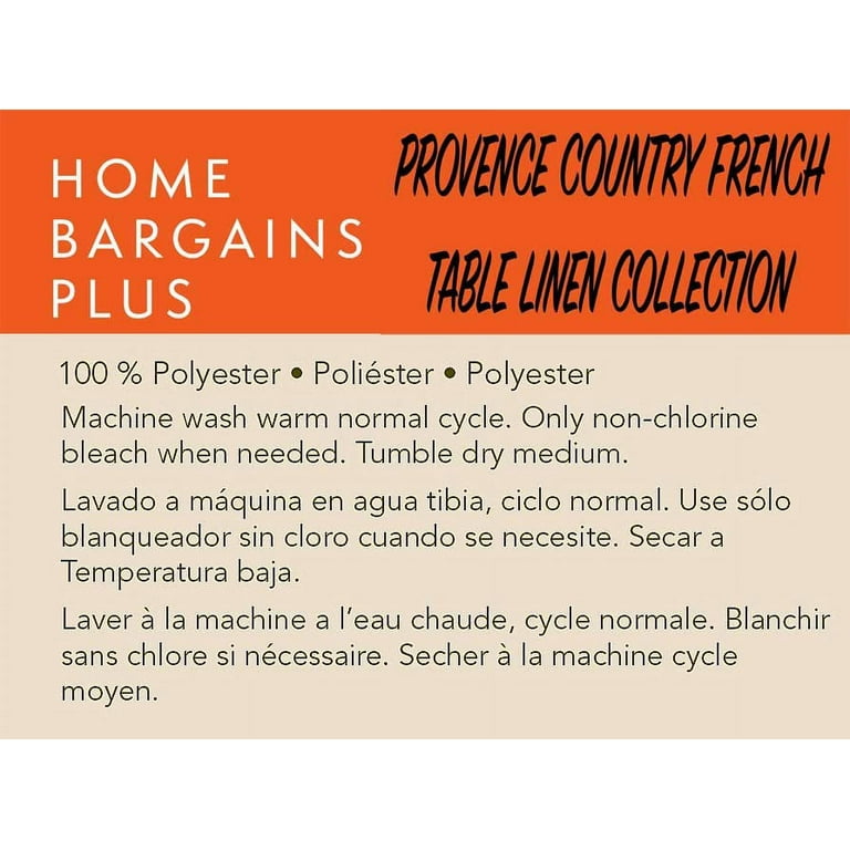 Provence Allure Floral Bordered Country French Fabric Napkins by Home  Bargains Plus, Indoor Outdoor, Stain and Water Resistant, Wrinkle Free  Napkins