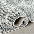 thumbnail image 5 of Well Woven Celeste Aviero Modern Shag Moroccan Grey Thick 5'3" x 7'3" Area Rug, 5 of 7