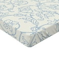thumbnail image 2 of Ambesonne Floral Fitted Sheet, Bohemian Vintage Orchids, Twin XL Size, Cream and Blue, 2 of 3
