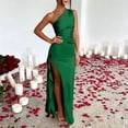thumbnail image 5 of YuXingFu Summer Dresses with Sleeves Casual Maxi Scoop Neck Plus Size Womens Dress Sleeveless Solid Color Long Casual Summer Green S, 5 of 7