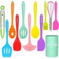 thumbnail image 2 of Utensilios de cocina Juego de utensilios de cocina antiadherentes con rejilla de plástico Juego de utensilios de cocina de silicona (Color JAMW Sencillez, 2 of 5