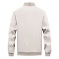 thumbnail image 6 of StSilkitty Mens Casual Jackets Zip up Solid Color Long Sleeve Fashion Jacket with Pockets Lightweight Soft Coat, 6 of 9