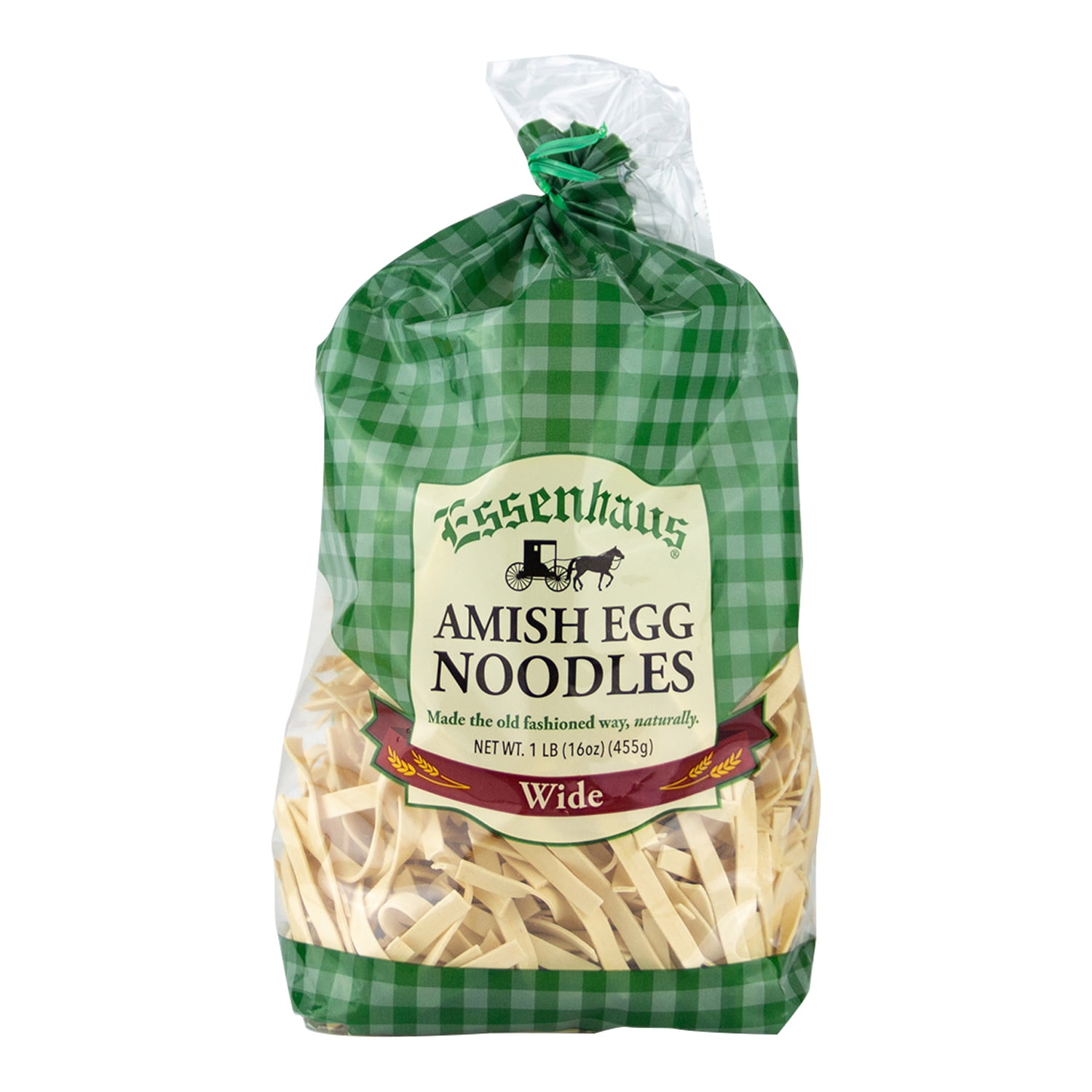 (2 pack) Essenhaus Homemade Style Wide Egg Noodles, 16 oz