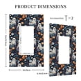 thumbnail image 3 of Fotbe Cute ghost in the flowers Print Duplex Receptacle Wall Plate, 1-Gang 5.0" x3.0" Wall Outlet Covers, Dual Outlet Faceplates Covers, Color-matched Screws Included-Style U, 3 of 6
