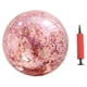 thumbnail image 1 of Pelota de juguete redonda transparente con purpurina, pelota de playa con lentejuelas doradas y bomba (color aleatorio), 1 of 7