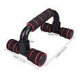 thumbnail image 4 of Par De Barras Para Hacer Lagartijas Belug Gym Negro Rojo, 4 of 5