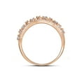 thumbnail image 2 of FB Jewels 10kt Rose Gold Womens Round Diamond Roped Woven Band Ring 1/2 Cttw Size 5, 2 of 2