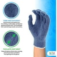 thumbnail image 4 of Gray Knit Gloves for Men 10" Washable Cotton Work Gloves with Elastic Knit Wrist 10 Oz. Pack of 12, 4 of 9