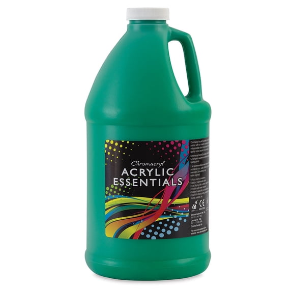Chromacryl Acrylic Essentials - Green, Half Gallon