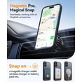 thumbnail image 4 of Magnetic Case for iPhone 16 Pro Max with Full Camera Protection [Compatible with Magsafe] [Translucent Matte] Protective Phone Case, Hot Pink,Black, 4 of 5
