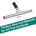 thumbnail image 2 of Professional Window Squeegee, Stainless Steel Window Squeegee with 25 cm Blade, for Cleaning and Drying Glass, Tiles, Windows, Bathroom, to Remove All Traces of Water, 2 of 5