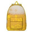 thumbnail image 1 of Geometric Pattern Backpack, Abstract Rainbow Gradient School Bag with Modern Boho Watercolor Print, Artistic Daypack for Women and Students, 1 of 1