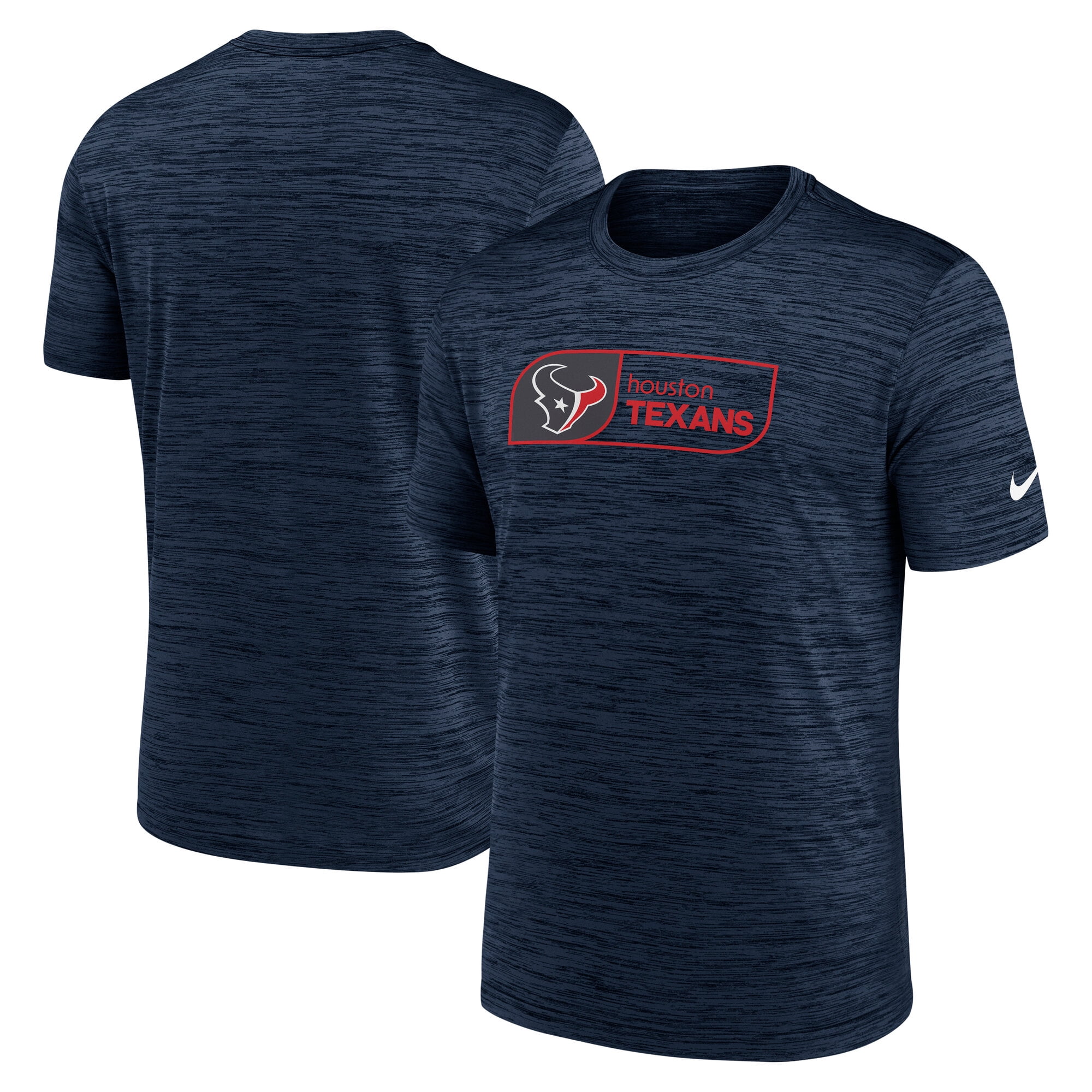 Men's Nike Navy Houston Texans Wordmark Essential T-Shirt