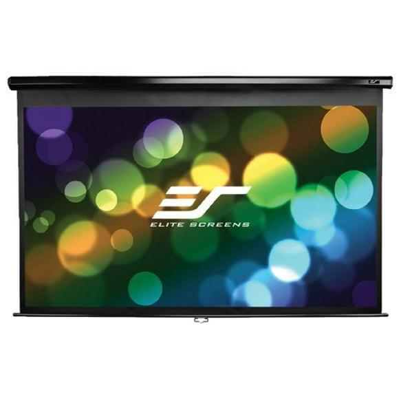 Elite Screens Manual, 106-inch 16:9, Pull Down Projection Manual Projector Screen with Auto Lock, M106UWH