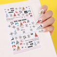 thumbnail image 1 of Pegatinas de uñas en relieve de Navidad 5D, copos de nieve blancos, deslizadores de manicura de Santa Claus, pegatinas de decoración de belleza de Arte de uñas de Año Nuevo Gao Jinjia LED, 1 of 2