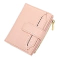 thumbnail image 2 of DAMAI Women's Minimalist Portable Plain Color leather Short Wallet, Slim Soft Bifold Blocking Purses with Zipper Coin Pocket for Women, 2 of 6