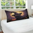thumbnail image 5 of GZHJMY Halloween Witch's Cat Zippered Velvet Pillowcases,Super Soft and Cozy Luxury Plush Pillow Case Bed Pillow Pillowcases,Queen Size 20x30 in Home Decor, 5 of 7