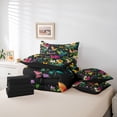 thumbnail image 6 of Castle Fairy Gradient Hummingbird Bedding Comforter Set,Colorful Flowers Full Bedding Set, 6 of 8
