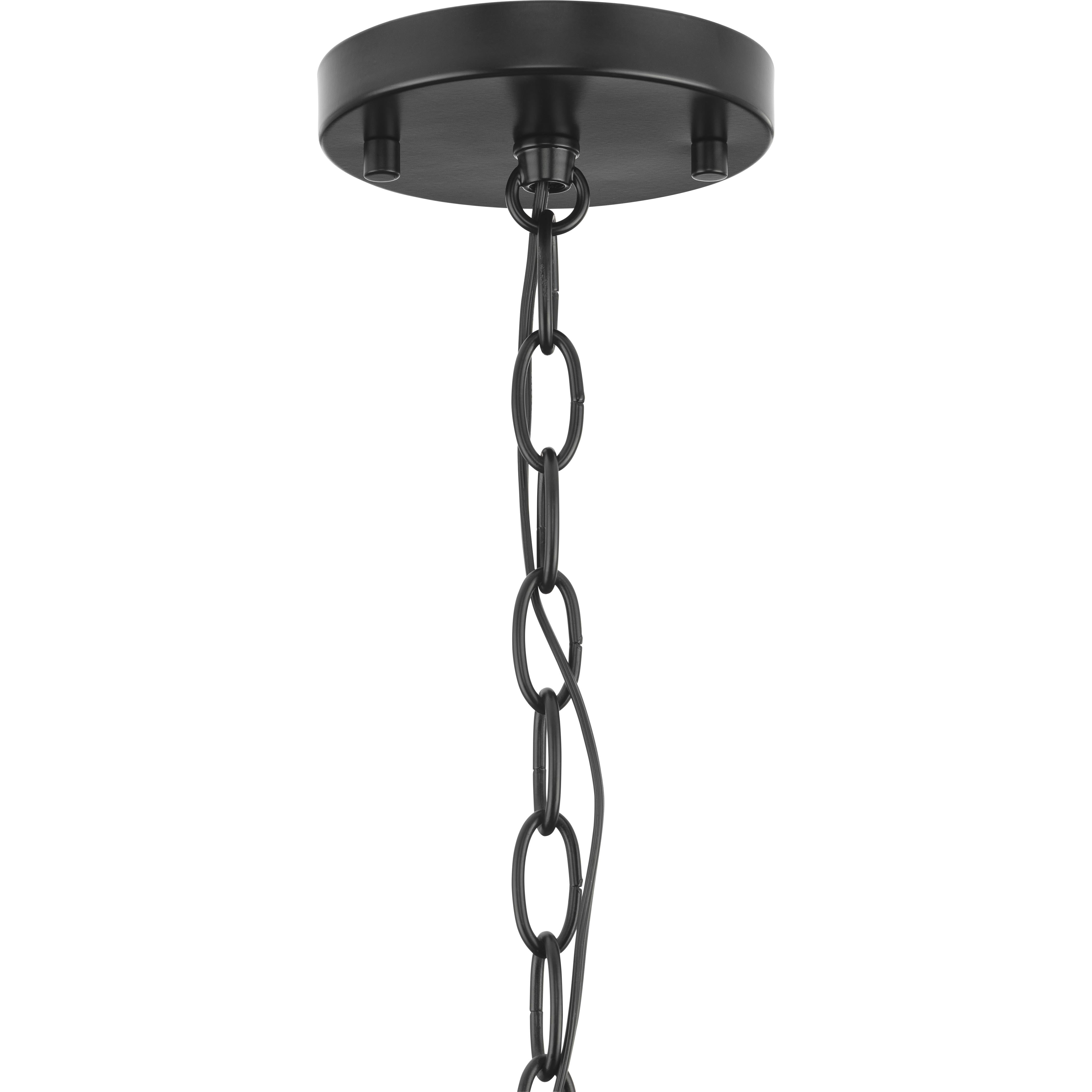 Better Homes & Gardens 12.75 in Contemporary Matte Black Convertible Pendant
