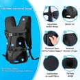 thumbnail image 2 of Mochilas transportadoras para perros delanteras para mascotas, mochila ajustable para perros, portador de pecho para perros de fácil ajuste con piernas afuera para perros medianos y pequeños, 2 of 7