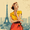 Eiffel Vintage, variant on Vintage Parisian Woman Fashion Illustration Canvas Print Wall Art for Living Room Bedroom Dining Room Hotel Lobby Cafe Decor
