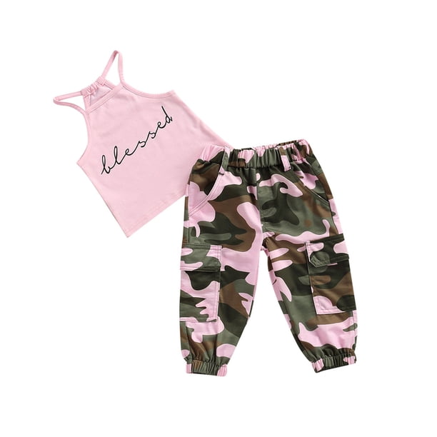 Qarigey Trajes de bebé Trajes de niña pequeña Chaleco de niña pequeña Pantalones cortos Traje de ropa de verano para niños pequeños conjuntos de ropa Rosado 110cm Qarigey AP002995-04