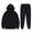 01#Black, variant on 2 Piece Outfits Women's Sweatsuits, Drawsting Hoodies for Women Joggers Sweatpants Track Suits with Pockets, Oversized Fall Trendy Beige Lounge Sets XL