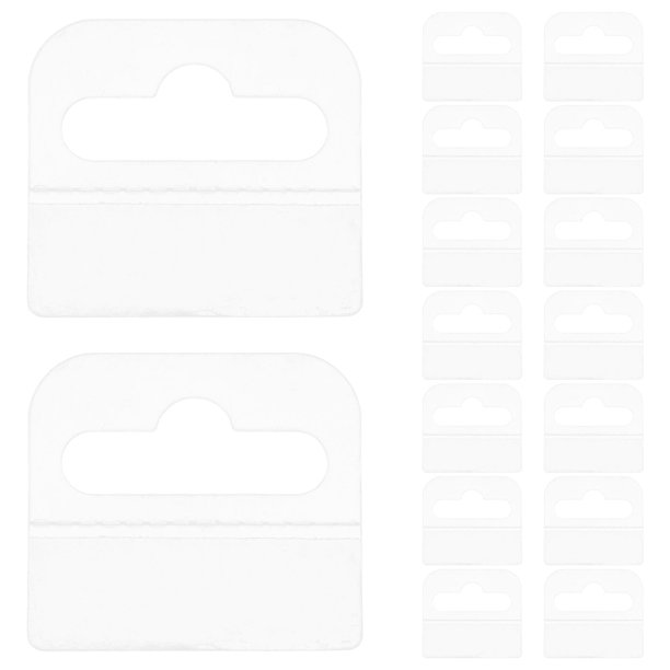 IDEANATEGRATE 100Ud Etiquetas Transparentes Adhesivas Para Colgar Con Material Resistente Y Duradero