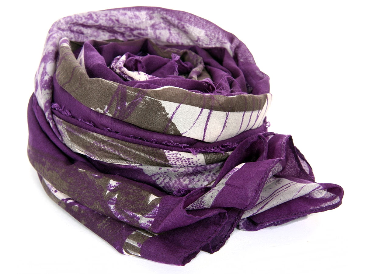 $20 Purple scarf with black strip and trim. Shipped in 1-2 business days | Purple scarves 