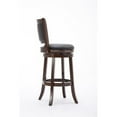 thumbnail image 4 of Kingfisher Lane 30" Upholstered Wood/Faux Leather Swivel Bar Stool in Cappuccino, 4 of 7