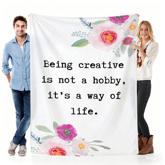 Creative Gift for Mom, Floral Letter Blanket for Mother's Day, Birthday Present for Mom, Cozy Soft Throw for Sofa Bed Daily Comfort 30x40in(size: very small)
