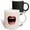 Multicolor, variant on 3drose, Wide Open Mouth Yelling or Singing, 11oz Two-tone Black Mug