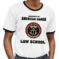 thumbnail image 2 of University of American Samoa Ringer Tee Shirt Unisex X-Large White/Black, 2 of 5