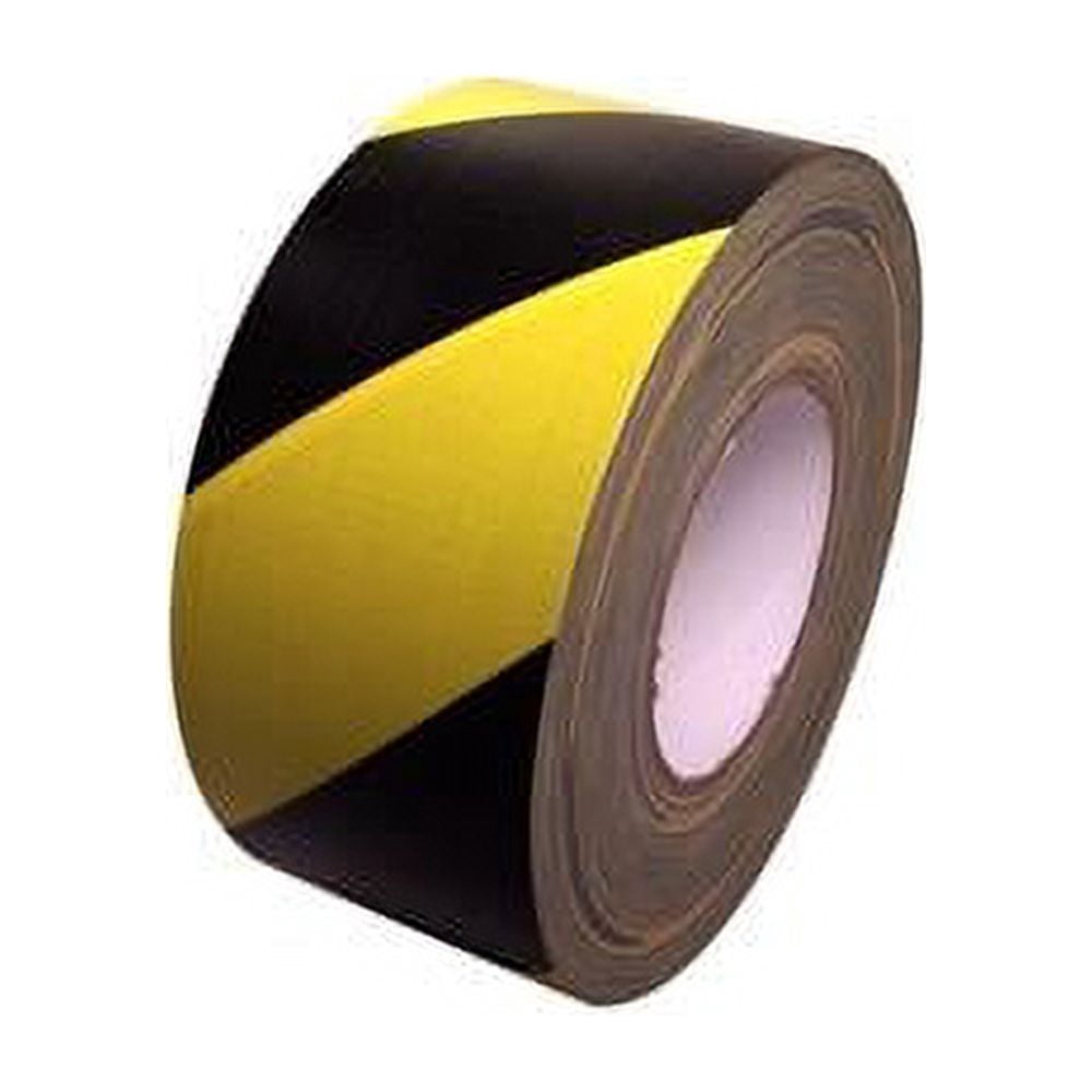 Yellow & Black Hazard Striped Duct Tape 3 X 60 Yard Roll