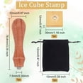thumbnail image 2 of 1.2 Ice Stamp Letter G Ice Cube Stamp Vintage Ice Branding Stamp with Removable Brass Head & Wood Handle for Ice Cubes Cocktail Whiskey Mojito Drinks Wedding Making DIY Crafting, 2 of 7