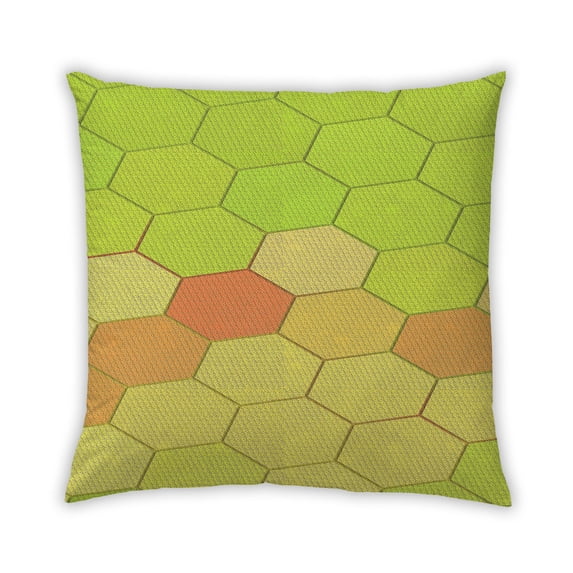 Ahgly Company Outdoor Square Contemporary Throw Pillow, 18 inch by 18 inch