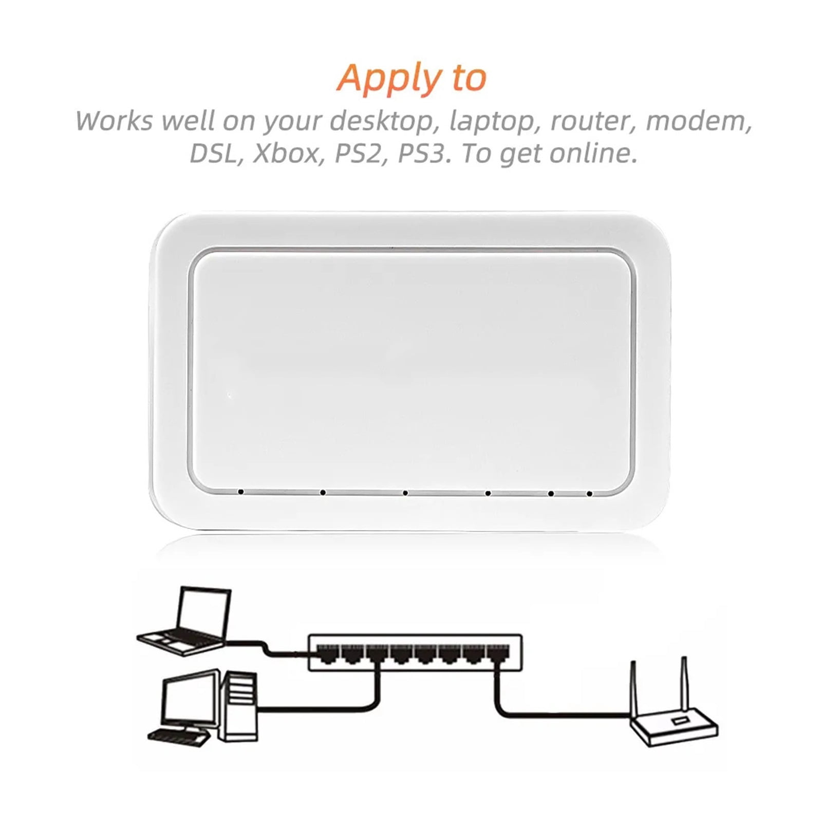 5 Port Gigabit Ethernet Switch, 10/100/1000Mbps Network Hub