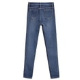 thumbnail image 1 of Women Solid Color Jeans, Adults High Waisted Fleece Lined Jeggings with Pockets, 1 of 5