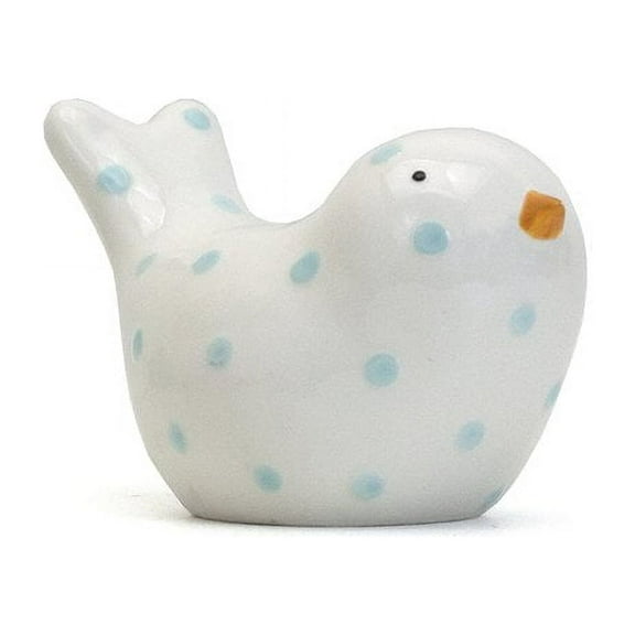 Child to Cherish Ceramic Dotted Birdie Piggy Bank, Blue