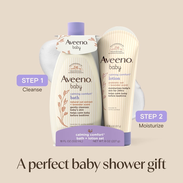 Aveeno Baby Calming Comfort Bath and Lotion Set photo 8