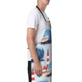 thumbnail image 3 of Pofeuu Beacon In The Huge Waves Of The Surf Print Waterproof Apron with Pockets Adjustable Cooking Aprons Kitchen Bib for Baking Household Cleaning, 3 of 8