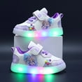 thumbnail image 3 of Futezty Toddler Boys Girls Light Up Shoes Lightweight Mesh Breathable Sneakers for Toddler and Little Kid Flat Shoes Girls Shoes, 3 of 4