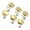 Gold, variant on Metal Guitar Tuning Peg Buttons, 6Pcs Set, Easy Install  Stable, Acoustic/Electric